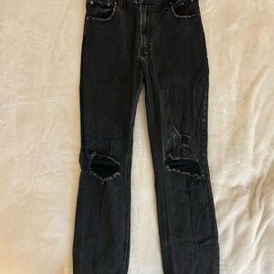 Abercrombie & Fitch Black Ripped Jeans
